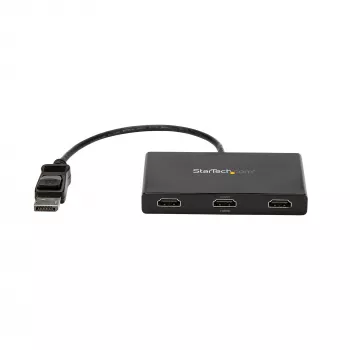 StarTech.com 3 prievadų kelių monitorių adapteris – DisplayPort 1.2 į 3x HDMI MST šakotuvas – Trys 1080p HDMI monitoriai – Vaizdo skirstytuvas, skirtas išplėstiniam darbalaukio režimui tik Windows kompiuteriuose – DP į 3x HDMI