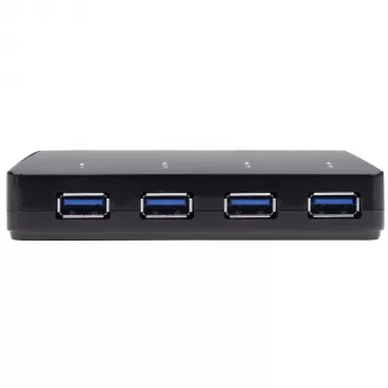 StarTech.com 4 prievadų USB 3.0 šakotuvas su tam skirtu įkrovimo prievadu – 1 x 2,4 A prievadas~4 prievadų USB 3.0 šakotuvas (5 Gbps) su tam skirtu įkrovimo prievadu – 1 x 2,4 A prievadas