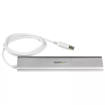 StarTech.com 7 prievadų USB šakotuvas, USB A į 7x USB-A prievadų, USB 5 Gbps, tvirta konstrukcija, maitinamas magistralės arba išoriniu maitinimo šaltiniu, nešiojamas nešiojamojo kompiuterio USB 3.0 šakotuvo plėtiklis su maitinimo adapteriu