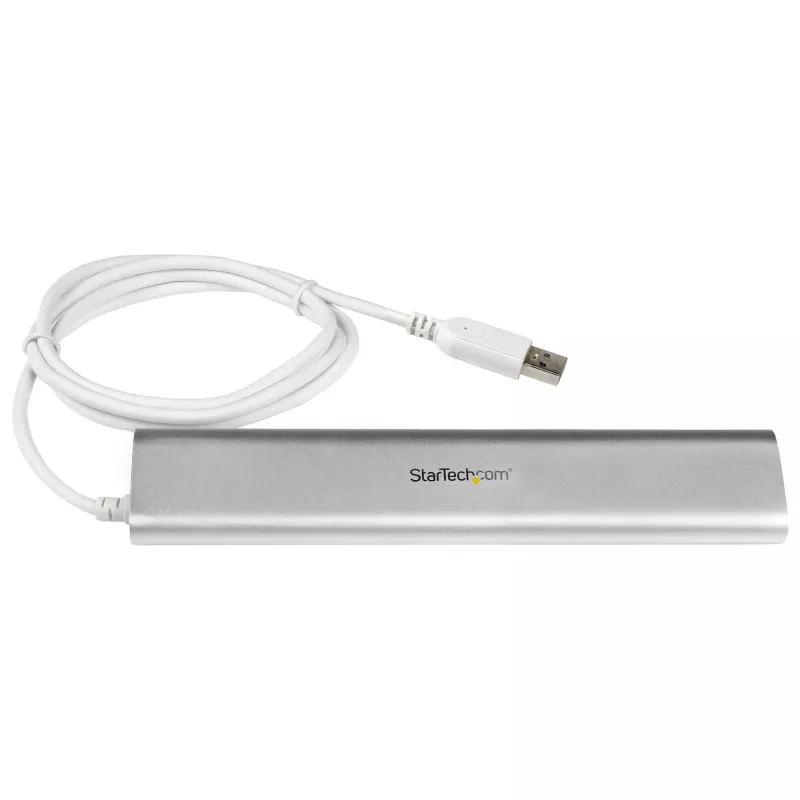 StarTech.com 7 prievadų USB šakotuvas, USB A į 7x USB-A prievadų, USB 5 Gbps, tvirta konstrukcija, maitinamas magistralės arba išoriniu maitinimo šaltiniu, nešiojamas nešiojamojo kompiuterio USB 3.0 šakotuvo plėtiklis su maitinimo adapteriu