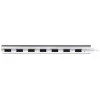 StarTech.com 7 prievadų USB šakotuvas, USB A į 7x USB-A prievadų, USB 5 Gbps, tvirta konstrukcija, maitinamas magistralės arba išoriniu maitinimo šaltiniu, nešiojamas nešiojamojo kompiuterio USB 3.0 šakotuvo plėtiklis su maitinimo adapteriu