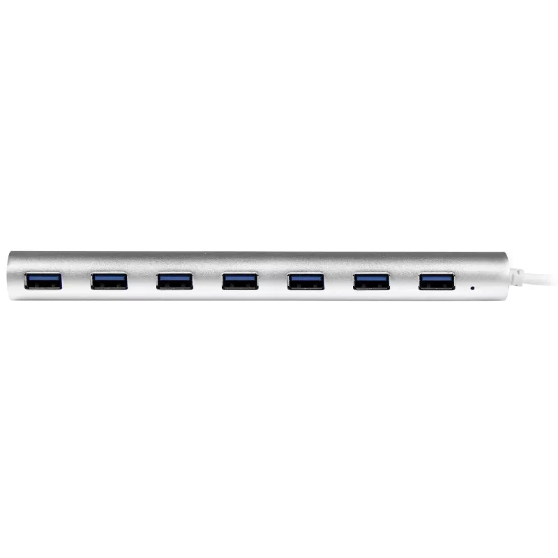 StarTech.com 7 prievadų USB šakotuvas, USB A į 7x USB-A prievadų, USB 5 Gbps, tvirta konstrukcija, maitinamas magistralės arba išoriniu maitinimo šaltiniu, nešiojamas nešiojamojo kompiuterio USB 3.0 šakotuvo plėtiklis su maitinimo adapteriu