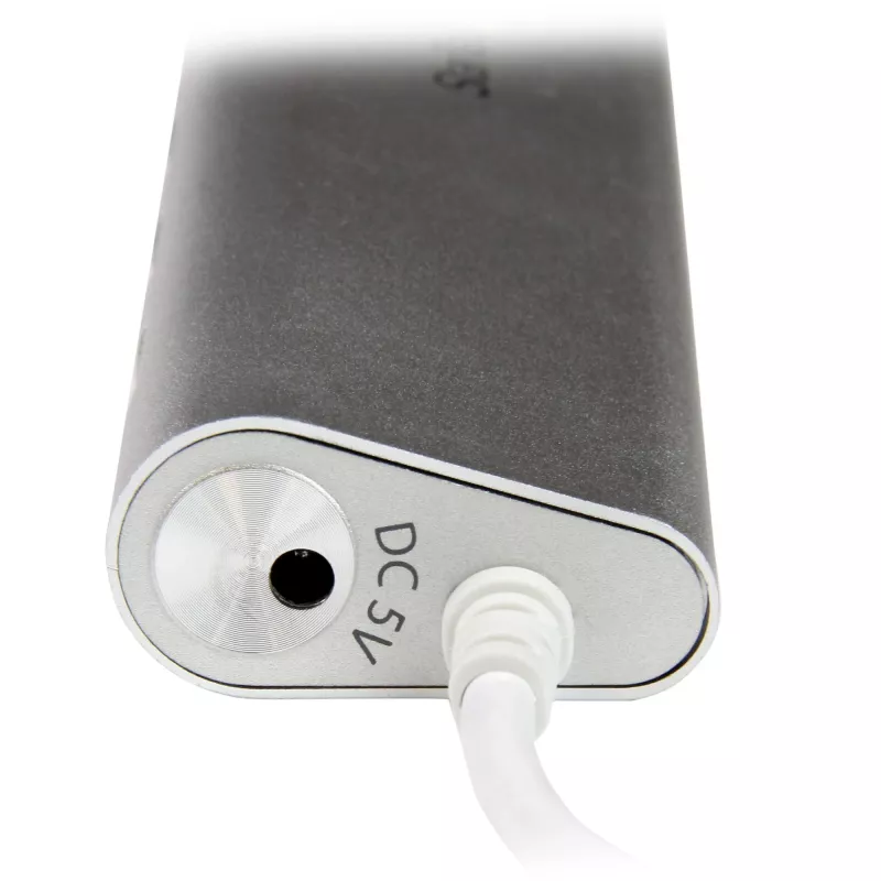 StarTech.com 7 prievadų USB šakotuvas, USB A į 7x USB-A prievadų, USB 5 Gbps, tvirta konstrukcija, maitinamas magistralės arba išoriniu maitinimo šaltiniu, nešiojamas nešiojamojo kompiuterio USB 3.0 šakotuvo plėtiklis su maitinimo adapteriu