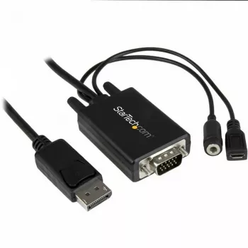 StarTech.com DisplayPort į VGA adapterio kabelis su garsu – 10 pėdų (3 m)