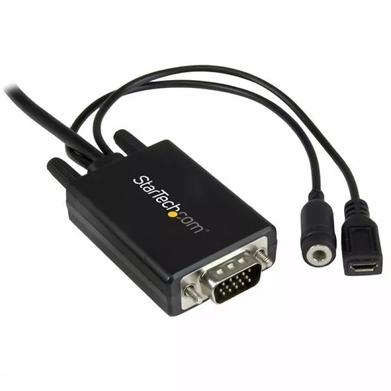 StarTech.com DisplayPort į VGA adapterio kabelis su garsu – 10 pėdų (3 m)
