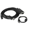 StarTech.com DisplayPort į VGA adapterio kabelis su garsu – 10 pėdų (3 m)