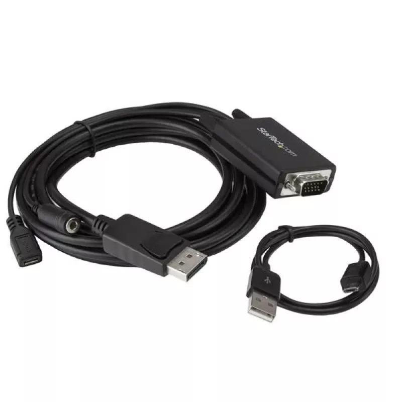 StarTech.com DisplayPort į VGA adapterio kabelis su garsu – 10 pėdų (3 m)