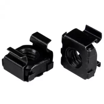 StarTech.com M5 narveliniai varžtai – 100 vnt. pakuotė, juodi, narvelinis varžtas, plienas, juoda, M5, 13 mm, 13 mm