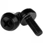 StarTech.com M6 x 12 mm – tvirtinimo varžtai – 50 vnt. pakuotė, juodi