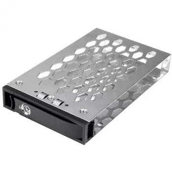 StarTech.com 2,5 col. karšto keitimo standžiojo disko dėklas, 2,5 col., Priekinė panelė, Juoda, Sidabrinė, 2,5 col., Plastikas, Plienas, 70 mm