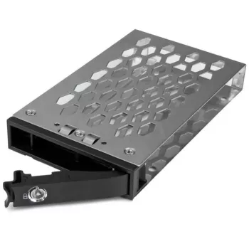 StarTech.com 2,5 col. karšto keitimo standžiojo disko dėklas, 2,5 col., Priekinė panelė, Juoda, Sidabrinė, 2,5 col., Plastikas, Plienas, 70 mm