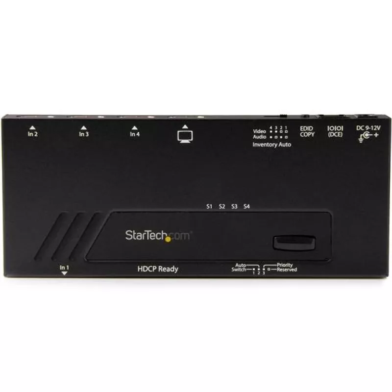 StarTech.com 4 prievadų automatinis HDMI vaizdo jungiklis – 4K su greitu perjungimu