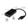 StarTech.com USB prie Ethernet adapteris, USB 3.0 į 10/100/1000 Gigabit Ethernet LAN keitiklis nešiojamiesiems kompiuteriams, 30 cm pritvirtintas laidas, USB į RJ45 adapteris, NIC adapteris, USB tinklo adapteris
