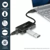 StarTech.com USB prie Ethernet adapteris, USB 3.0 į 10/100/1000 Gigabit Ethernet LAN keitiklis nešiojamiesiems kompiuteriams, 30 cm pritvirtintas laidas, USB į RJ45 adapteris, NIC adapteris, USB tinklo adapteris