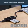 StarTech.com USB prie Ethernet adapteris, USB 3.0 į 10/100/1000 Gigabit Ethernet LAN keitiklis nešiojamiesiems kompiuteriams, 30 cm pritvirtintas laidas, USB į RJ45 adapteris, NIC adapteris, USB tinklo adapteris