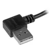 StarTech.com Micro-USB kabelis su stačiu kampu jungtimis - M/M - 1 m
