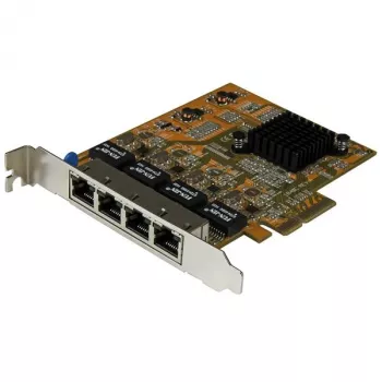 “StarTech.com” 4 prievadų PCIe „Gigabit“ tinklo adapterio plokštė, vidinė, laidinis, PCI Express, Ethernet, 2000 Mbit/s