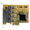 “StarTech.com” 4 prievadų PCIe „Gigabit“ tinklo adapterio plokštė, vidinė, laidinis, PCI Express, Ethernet, 2000 Mbit/s