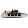 “StarTech.com” 4 prievadų PCIe „Gigabit“ tinklo adapterio plokštė, vidinė, laidinis, PCI Express, Ethernet, 2000 Mbit/s