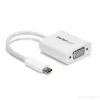 StarTech.com USB-C į VGA adapteris - Baltas, 3.2 Gen 1 (3.1 Gen 1), USB Type-C, VGA (D-Sub) išvestis, 1920 x 1200 pikselių