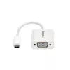 StarTech.com USB-C į VGA adapteris - Baltas, 3.2 Gen 1 (3.1 Gen 1), USB Type-C, VGA (D-Sub) išvestis, 1920 x 1200 pikselių
