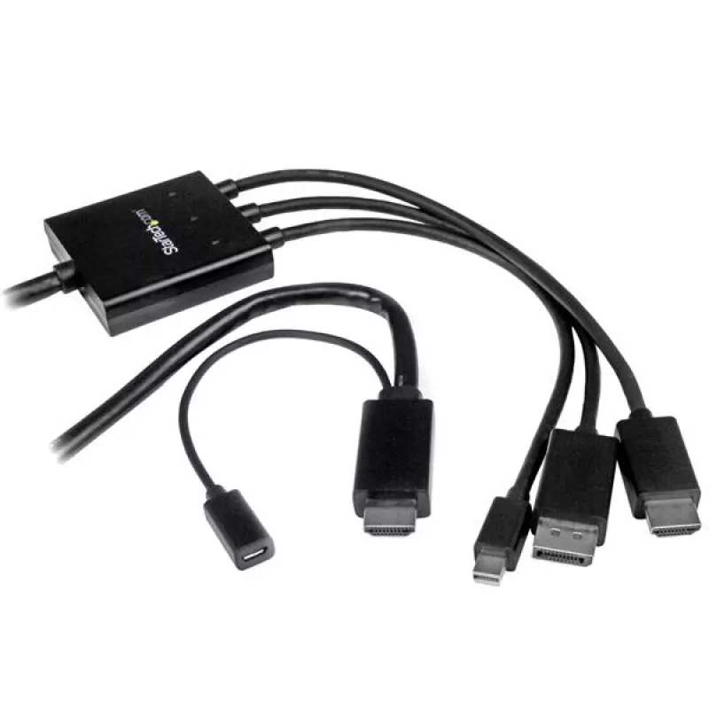 StarTech.com HDMI, DisplayPort arba Mini DisplayPort į HDMI keitiklio laidas - 2 m (6 pėd.)