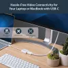 StarTech.com USB-C į DisplayPort adapteris – 4K 60Hz/8K 30Hz – USB Type-C į DP 1.4 HBR2 adapterio raktas – kompaktiškas USB-C (DP Alt Mode) monitoriaus vaizdo keitiklis – suderinamas su Thunderbolt 3 – baltas