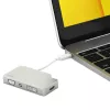 StarTech.com USB-C daugiafunkcis vaizdo adapteris su HDMI, VGA, Mini DisplayPort arba DVI – USB Type-C monitoriaus adapteris į HDMI 1.4 arba mDP 1.2 (4K) – VGA arba DVI (1080p) – Sidabrinis aliuminis