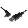 StarTech.com Micro-USB įkrovimo ir sinchronizavimo kabelis M/M – kairiuoju kampu Micro-USB – 30/24 AWG – 1 m (3 pėd.)