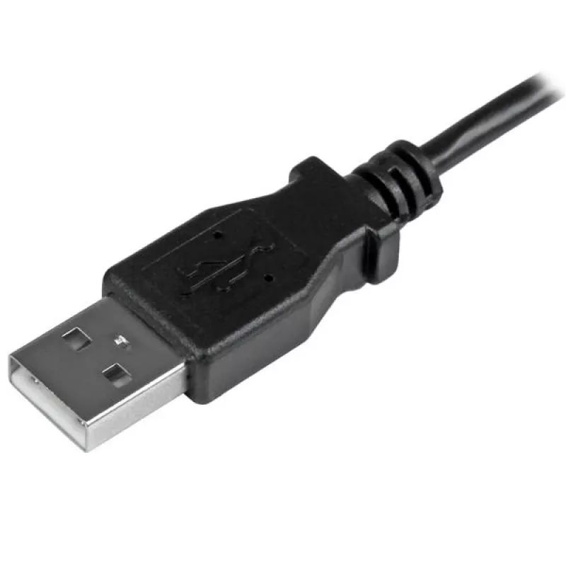 StarTech.com Micro-USB įkrovimo ir sinchronizavimo kabelis M/M – kairiuoju kampu Micro-USB – 30/24 AWG – 1 m (3 pėd.)