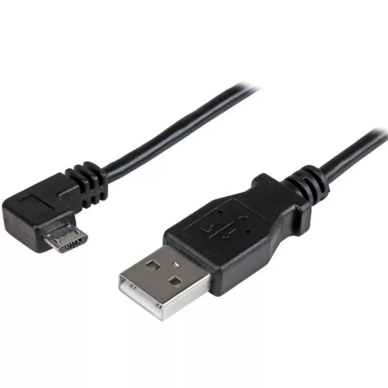 StarTech.com „Micro-USB“ įkrovimo ir sinchronizavimo laidas V/K – stačiu kampu „Micro-USB“ – 24 AWG – 2 m (6 pėd.)