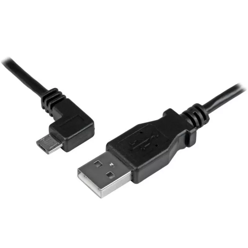 StarTech.com Micro-USB įkrovimo ir sinchronizavimo laidas V/V – kairėje kampuotas Micro-USB – 24 AWG – 2 m (6 pėd.)