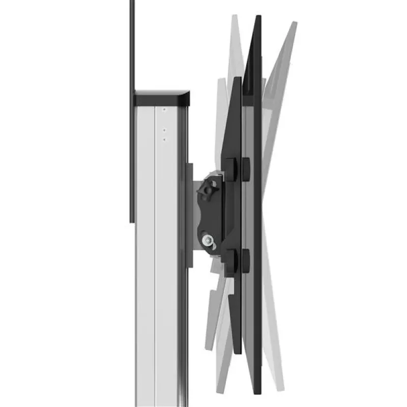 StarTech.com TV vežimėlis – reguliuojamas aukštis – užrakinami ratukai, 40 kg, 81,3 cm (32 coliai), 190,5 cm (75 coliai), 200 x 200 mm, 600 x 400 mm, 1110 - 1510 mm