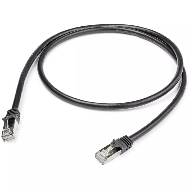 StarTech.com Cat6 komutacinis kabelis - ekranuotas (SFTP) - 1 m, juodas
