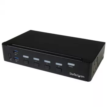 StarTech.com 4 prievadų DisplayPort KVM komutatorius - USB 3.0 - 4K 30 Hz