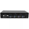 StarTech.com 4 prievadų DisplayPort KVM komutatorius - USB 3.0 - 4K 30 Hz