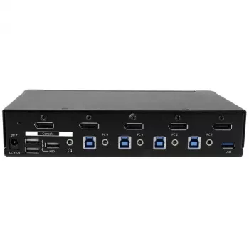 StarTech.com 4 prievadų DisplayPort KVM komutatorius - USB 3.0 - 4K 30 Hz