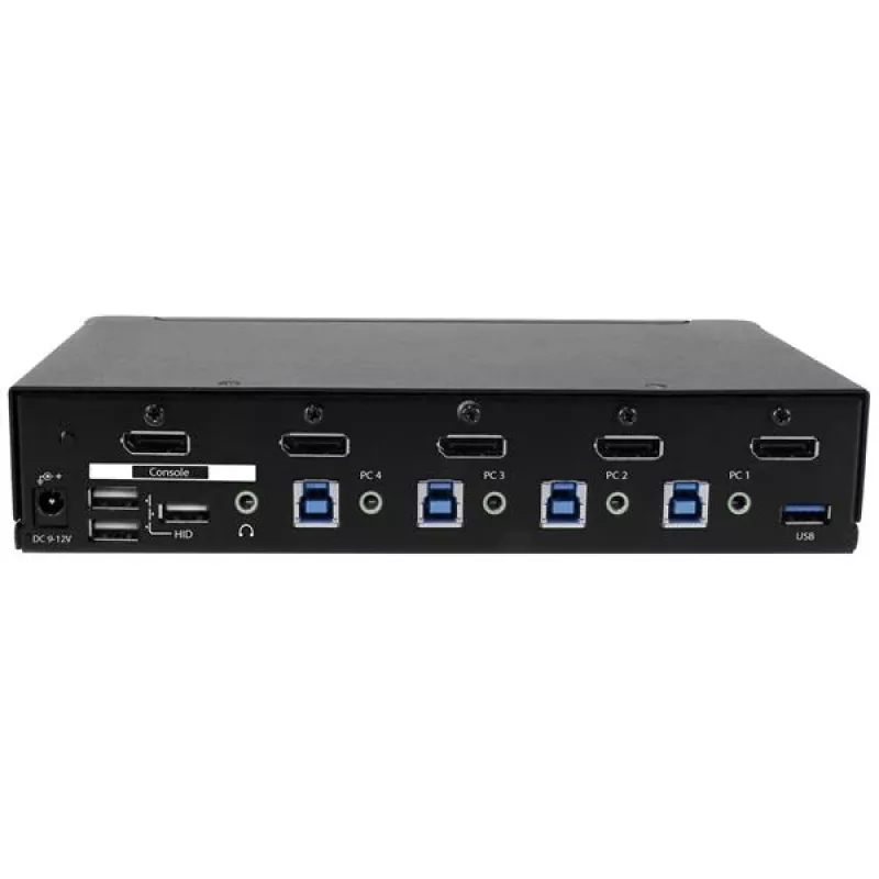 StarTech.com 4 prievadų DisplayPort KVM komutatorius - USB 3.0 - 4K 30 Hz