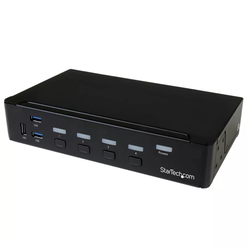 StarTech.com 4 prievadų DisplayPort KVM komutatorius - USB 3.0 - 4K 30 Hz