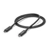 StarTech.com 3 pėdų (1 m) Thunderbolt 3 laidas su 100 W energijos tiekimu – 40 Gbps