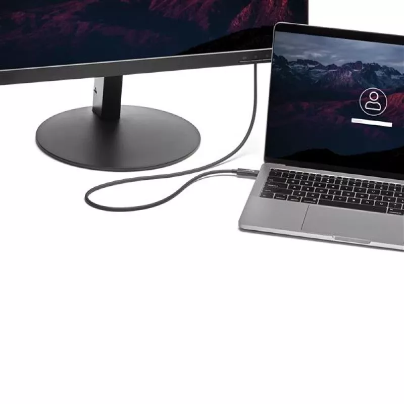 StarTech.com 3 pėdų (1 m) Thunderbolt 3 laidas su 100 W energijos tiekimu – 40 Gbps