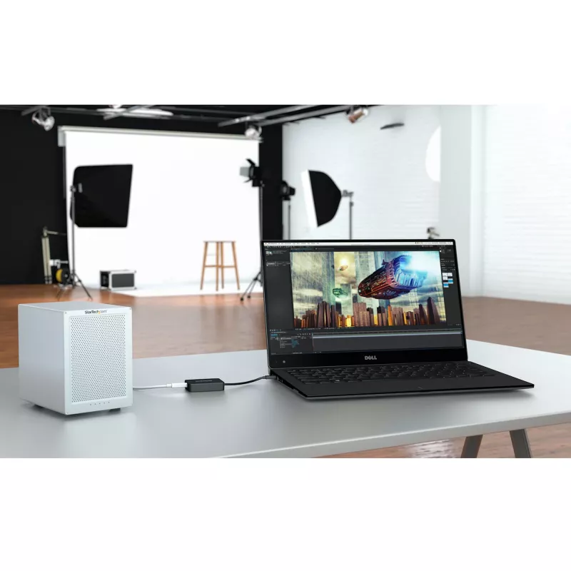 StarTech.com Thunderbolt 3 į Thunderbolt 2 adapteris – TB3 nešiojamasis kompiuteris prie TB2 ekranų ir įrenginių – Thunderbolt 2 20 Gbps arba Thunderbolt 1 10 Gbps keitiklis – Thunderbolt 3 sertifikuotas – Windows/Mac