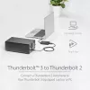 StarTech.com Thunderbolt 3 į Thunderbolt 2 adapteris – TB3 nešiojamasis kompiuteris prie TB2 ekranų ir įrenginių – Thunderbolt 2 20 Gbps arba Thunderbolt 1 10 Gbps keitiklis – Thunderbolt 3 sertifikuotas – Windows/Mac