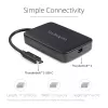 StarTech.com Thunderbolt 3 į Thunderbolt 2 adapteris – TB3 nešiojamasis kompiuteris prie TB2 ekranų ir įrenginių – Thunderbolt 2 20 Gbps arba Thunderbolt 1 10 Gbps keitiklis – Thunderbolt 3 sertifikuotas – Windows/Mac