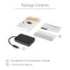 StarTech.com Thunderbolt 3 į Thunderbolt 2 adapteris – TB3 nešiojamasis kompiuteris prie TB2 ekranų ir įrenginių – Thunderbolt 2 20 Gbps arba Thunderbolt 1 10 Gbps keitiklis – Thunderbolt 3 sertifikuotas – Windows/Mac