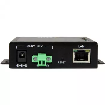 StarTech.com 2 prievadų nuosekliojo ryšio į IP eterneto įrenginio serveris - RS232 - metalinis ir montuojamas