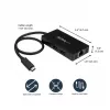StarTech.com 3 prievadų USB 3.0 šakotuvas su Gigabit Ethernet - USB-C - su maitinimo adapteriu~3 prievadų USB-C šakotuvas su Gigabit Ethernet - USB-C į 3x USB-A - USB 3.0 (5 Gbps) - su maitinimo adapteriu