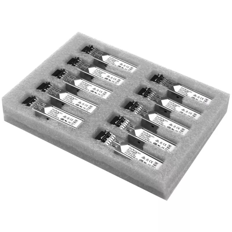 StarTech.com Cisco GLC-SX-MM suderinamas SFP siųstuvo-imtuvo modulis - 1000BASE-SX - 10 vnt. pakuotėje