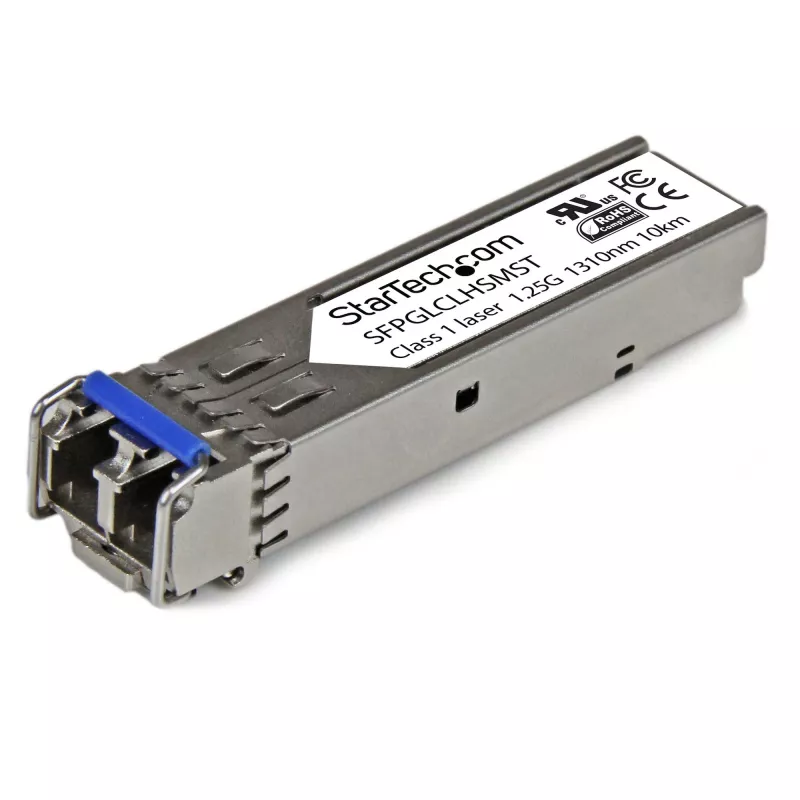 StarTech.com Cisco GLC-LH-SM Suderinama SFP siųstuvas-imtuvas Module - 1000BASE-LX/LH - 10 PACK~10 Pack Cisco GLC-LH-SM Suderinama SFP Module (10 Pack) - 1000BASE-LX/LH - 1GbE Single Mode Fiber SMF Optic siųstuvas-imtuvas - 1GE Gigabit Ethernet SFP - LC 10km - 1310nm - DDM Cisco Firepower, ASR920, IE2000