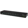 StarTech.com 16 prievadų USB–nuosekliojo prievado adapterio šakotuvas, USB 2.0 Type-B, nuoseklusis, 480 Mbit/s, juodas, plienas, 36 W